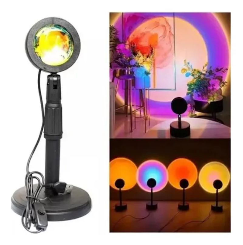 Lámpara Sunset, proyector LED Atardecer